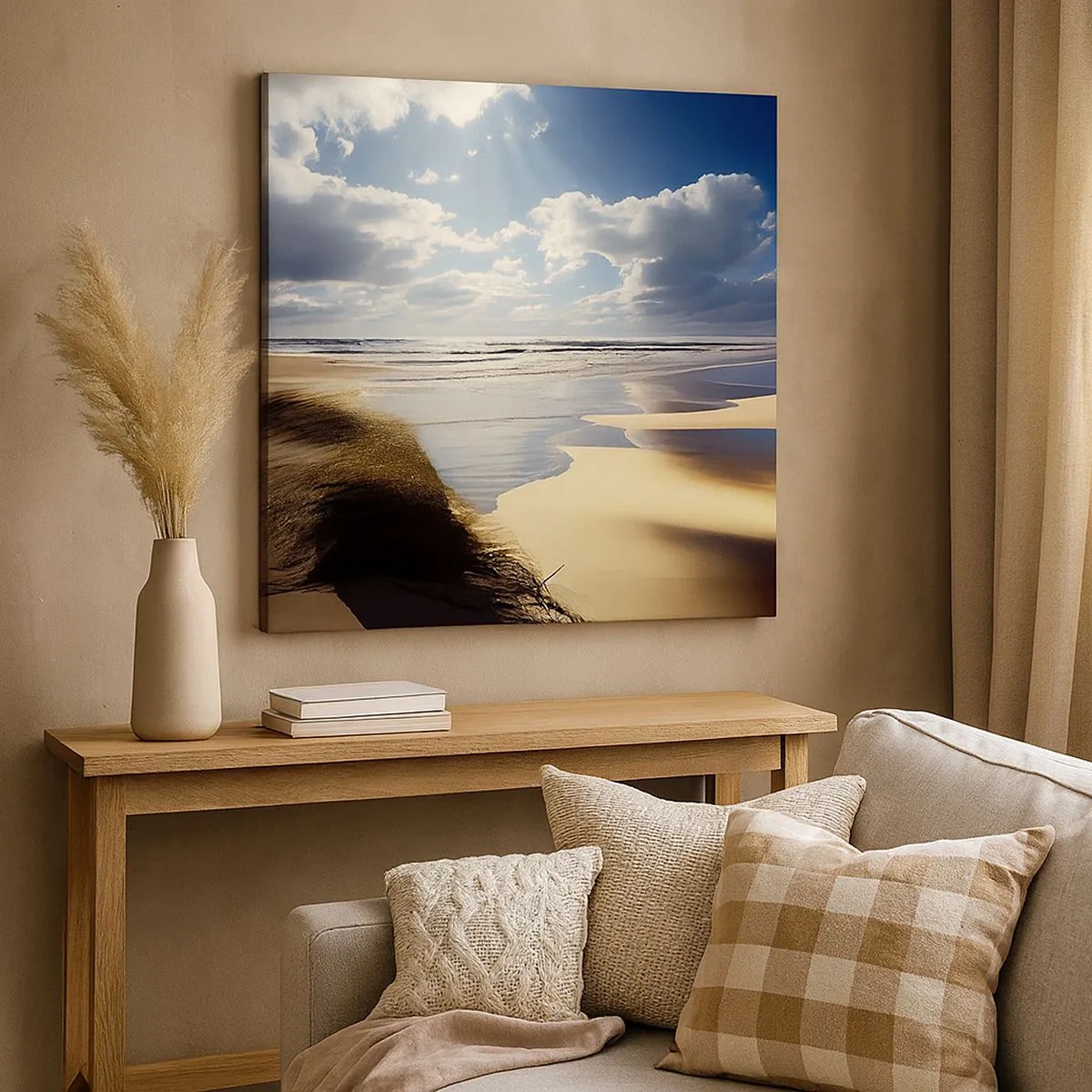 Impression sur toile - Image sur toile - Plage, plage sauvage - 30x30 cm