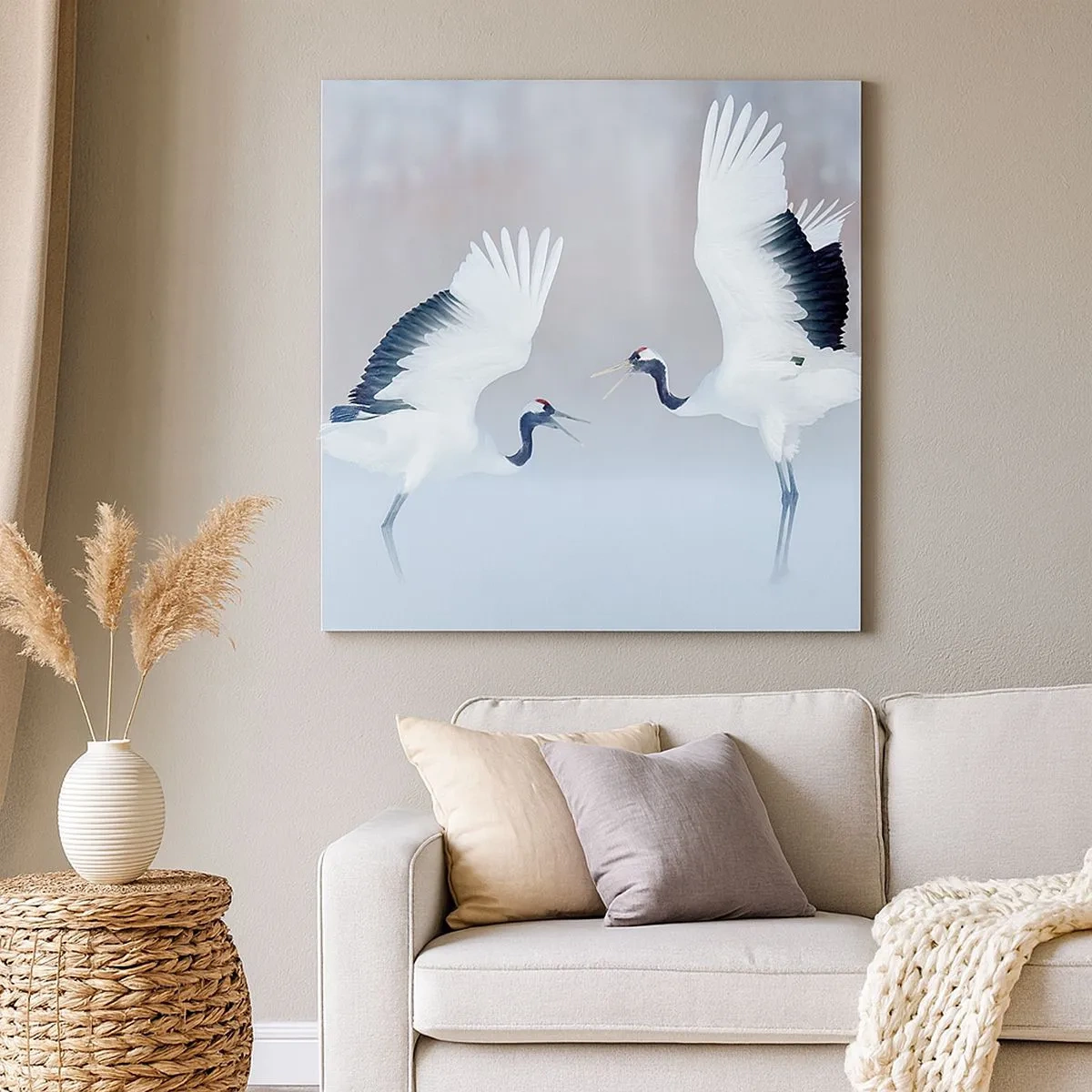 Impression sur toile - Image sur toile - Danse dans le brouillard - 30x30 cm