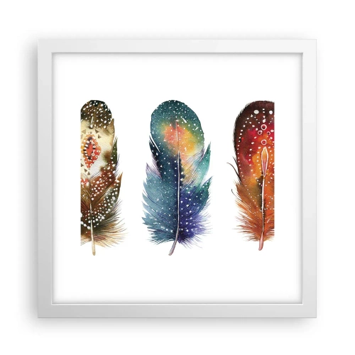 Affiche dans un cadre blanc - Poster - Rituels, cérémonies, secrets - 30x30 cm