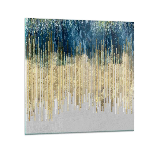 Impression sur verre - Image sur verre - Bordure dorée - 60x60 cm