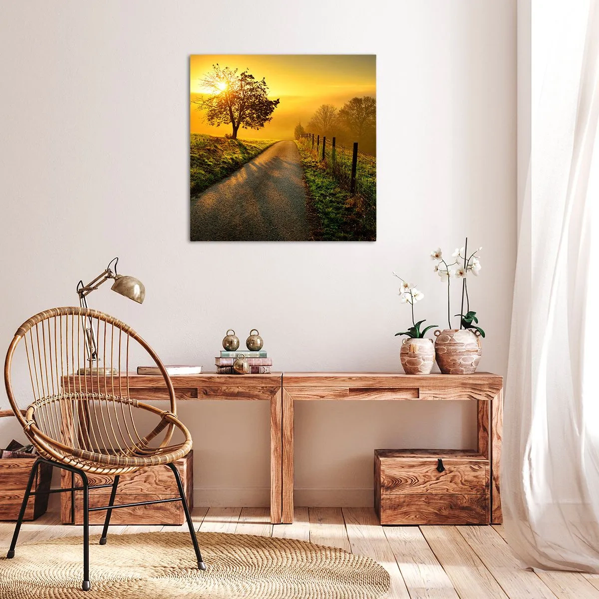 Impression sur toile - Image sur toile - Après-midi de miel - 70x70 cm