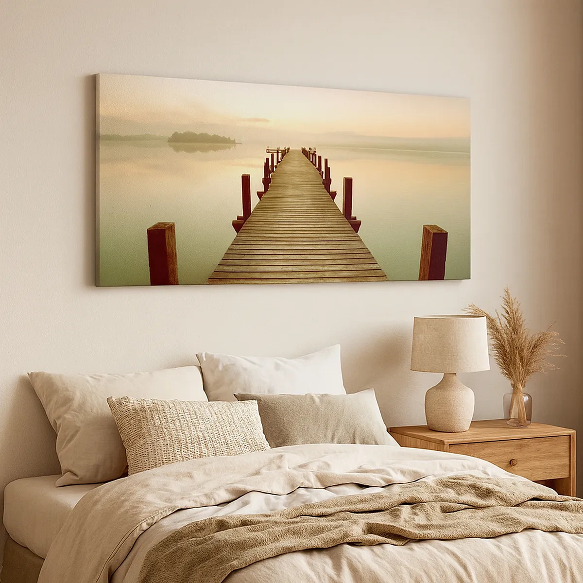 Impression sur toile - Image sur toile - L'aube, les premières lueurs, le jour  - 30x30 cm