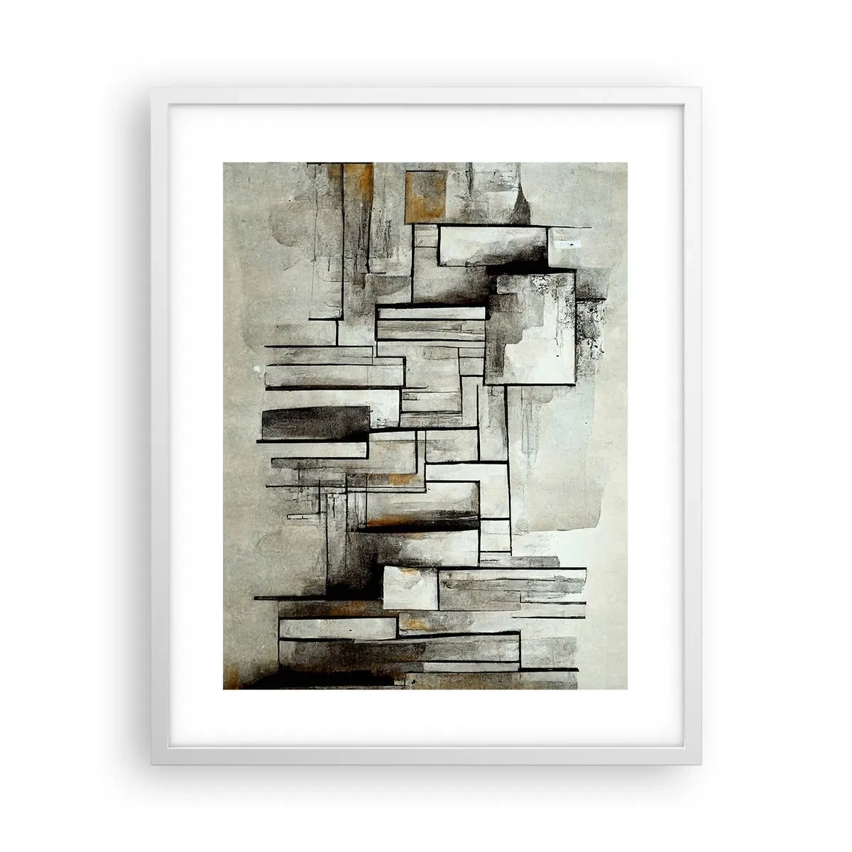 Affiche dans un cadre blanc - Poster - Le pouvoir de la simplicité - 40x50 cm