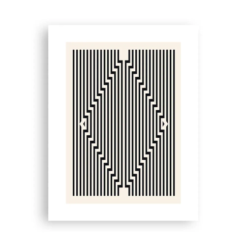 Affiche - Poster - Illusion géométrique - 30x40 cm
