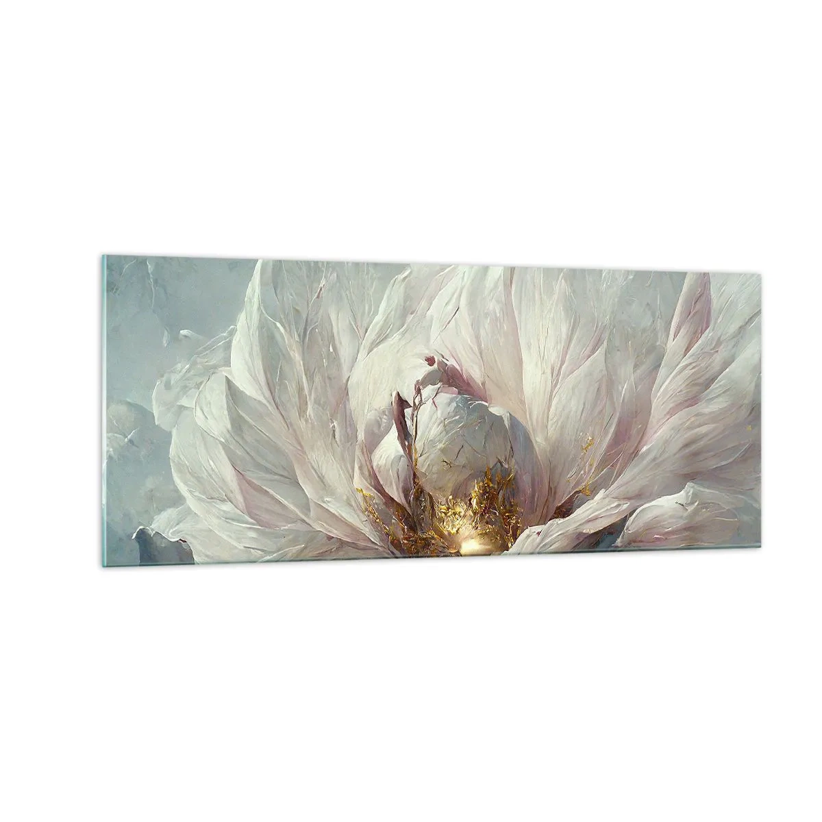 Impression sur verre - Image sur verre - Il fleurit une fois tous les cent ans - 100x40 cm