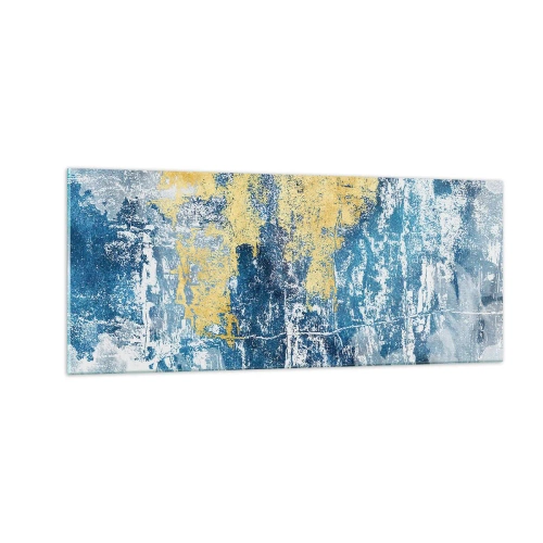 Impression sur verre - Image sur verre - Abstraction du temps - 100x40 cm