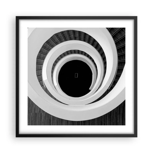 Affiche dans un cadre noir - Poster - Les choses concrêtes - 50x50 cm