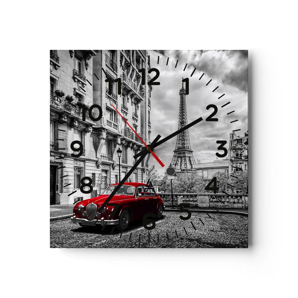 Horloge murale - Pendule murale - Prédateur dans la ville - 40x40 cm