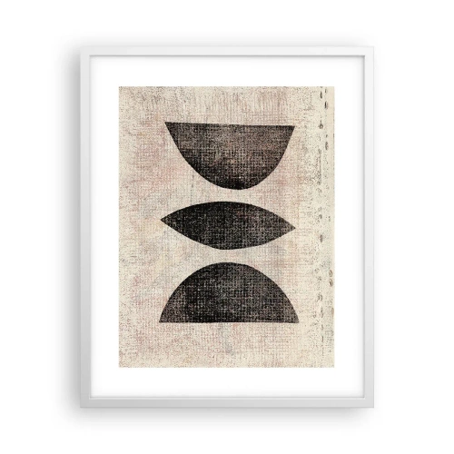 Affiche dans un cadre blanc - Poster - Abstraction ethnique - 40x50 cm