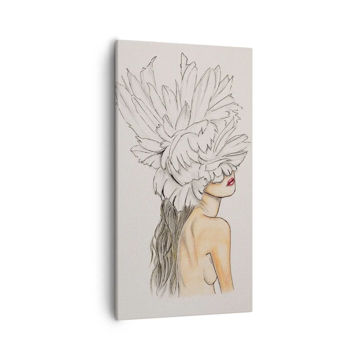 Impression sur toile - Image sur toile - Beauté couronnée - 55x100 cm