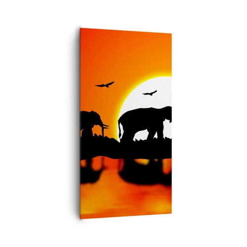 Impression sur toile - Image sur toile - Et le soir pour un petit verre - 65x120 cm