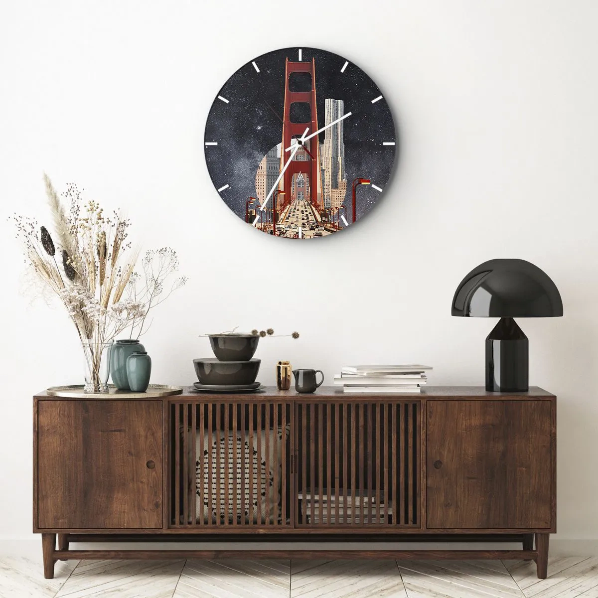 Horloge murale - Pendule murale - Toujours au centre - 40x40 cm