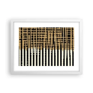 Affiche dans un cadre blanc - Poster - Abstraction architecturale - 40x30 cm