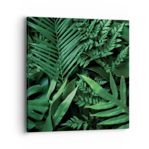 Impression sur toile - Image sur toile - Emmitouflé de verdure - 40x40 cm