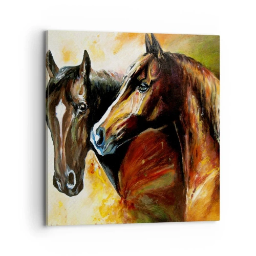 Impression sur toile - Image sur toile - Deux fois plus gracieux - 70x70 cm
