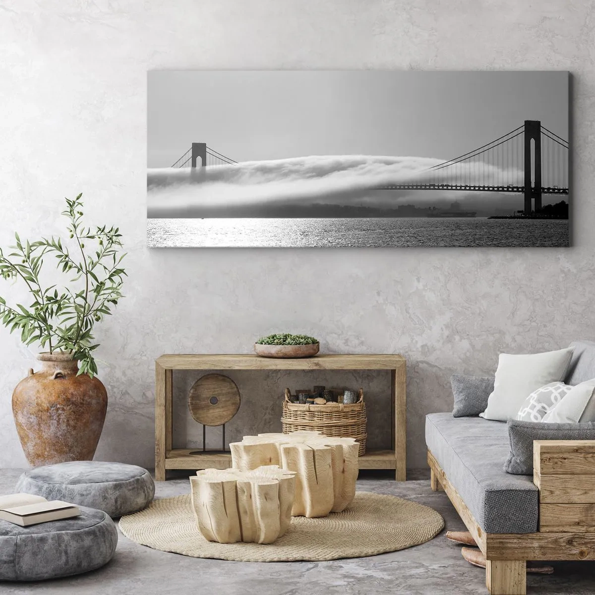 Impression sur toile - Image sur toile - Naviguez à travers les Portes des Étoiles - 100x40 cm