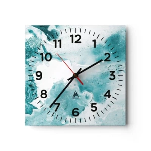 Horloge murale - Pendule murale - Marécage bleu - 30x30 cm
