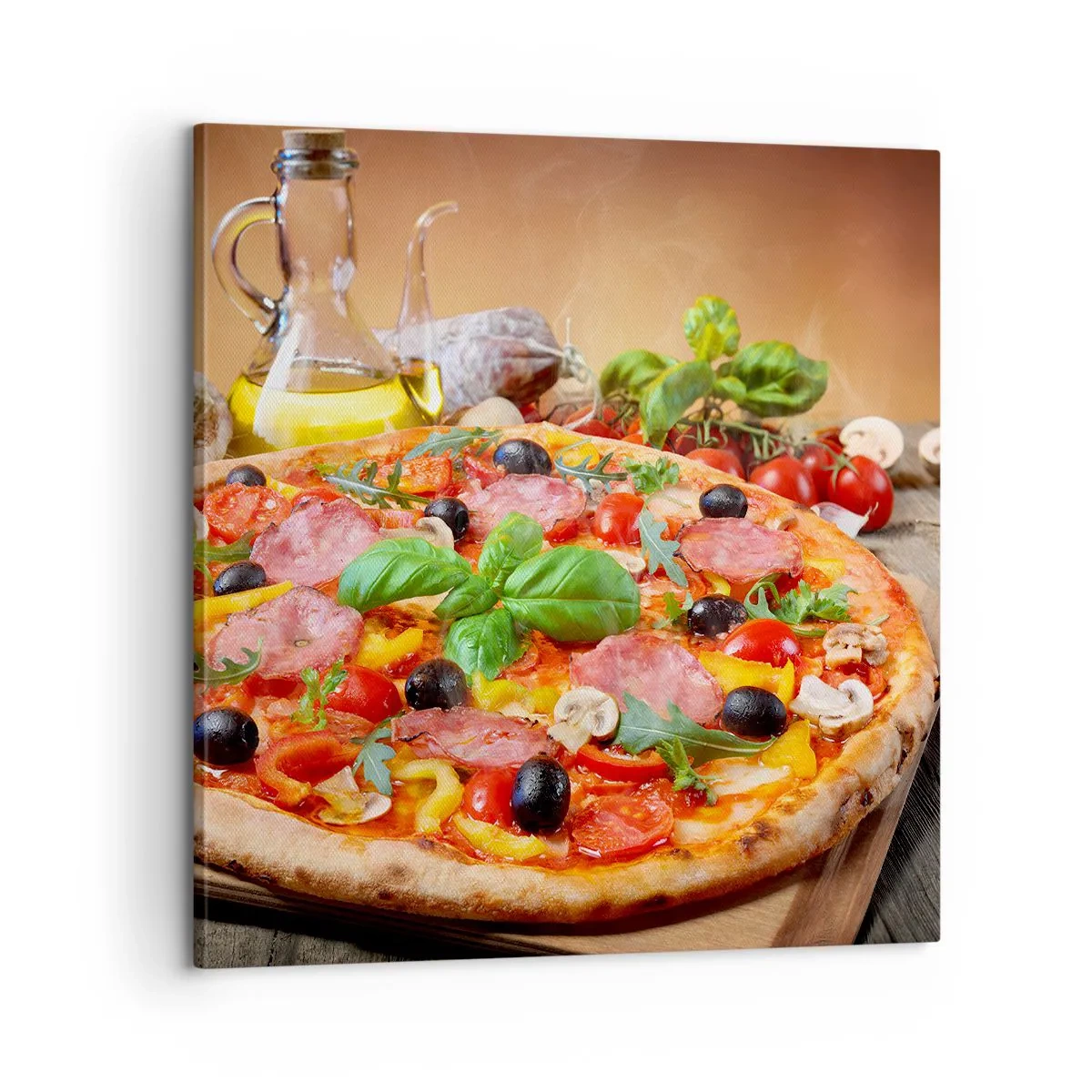 Impression sur toile - Image sur toile - Avec une vraie saveur italienne - 60x60 cm