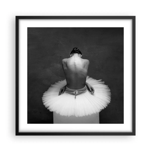 Affiche dans un cadre noir - Poster - C'est justement en train de fleurir - 50x50 cm