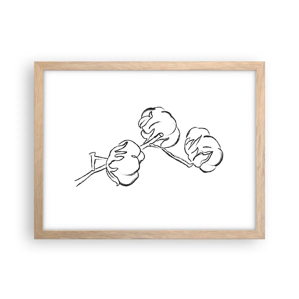 Affiche dans un chêne clair - Poster - Duvet de coton - 40x30 cm