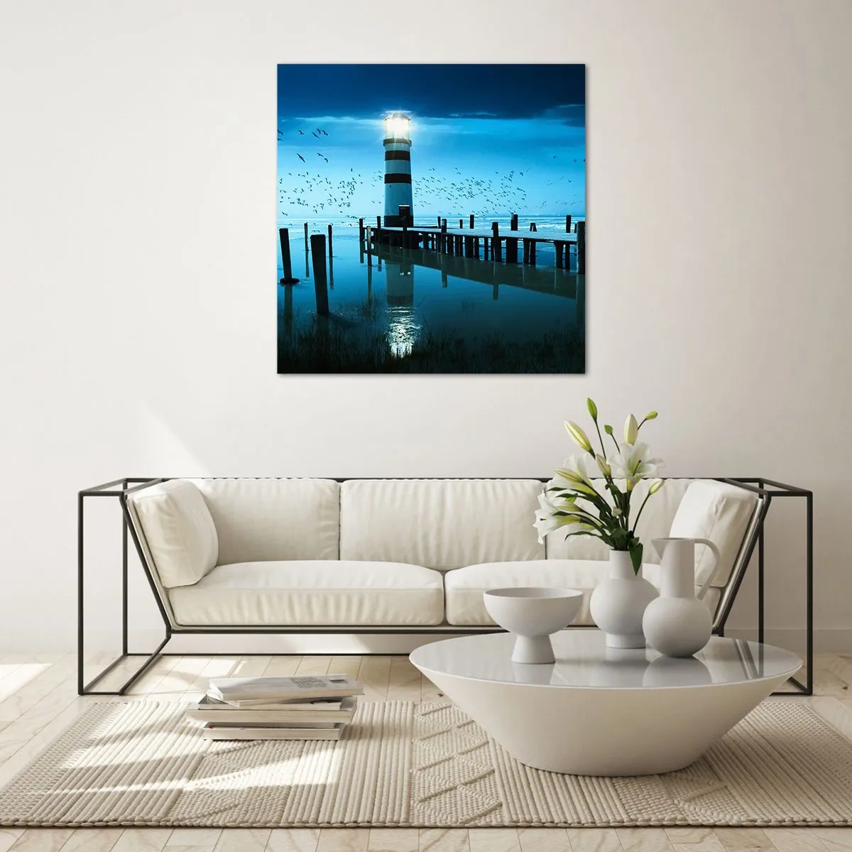 Impression sur verre - Image sur verre - Et tu n'as pas peur du noir - 50x50 cm