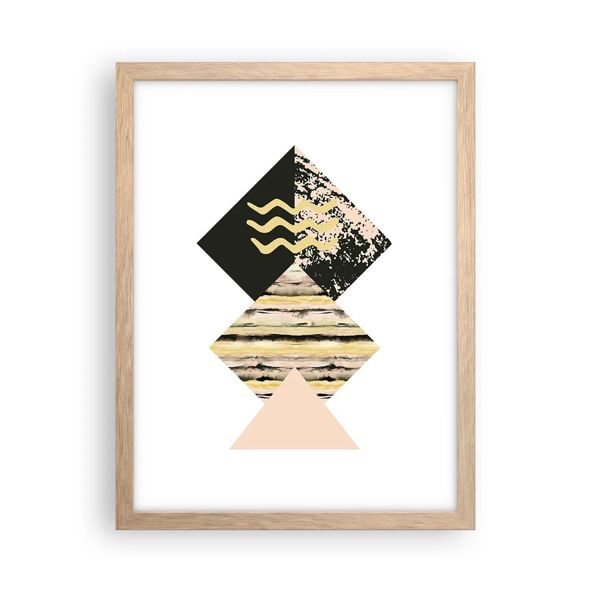 Affiche dans un chêne clair - Poster - Pas si simple - 30x40 cm