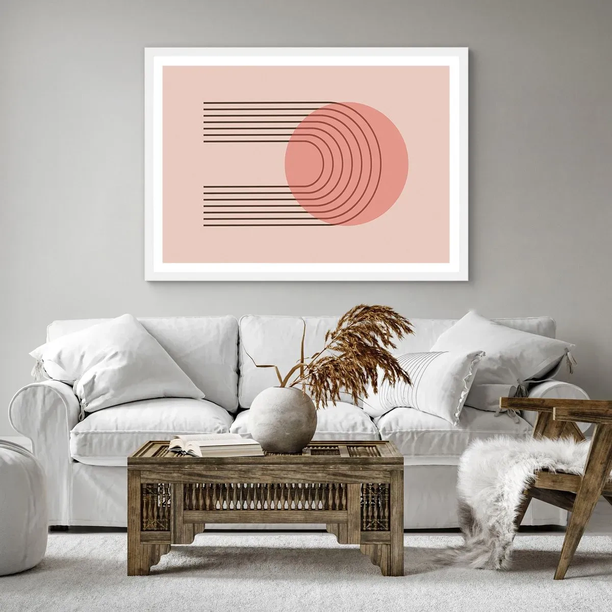 Affiche dans un cadre blanc - Poster - Attraction irrésistible - 100x70 cm