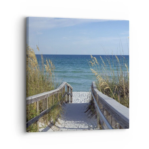 Impression sur toile - Image sur toile - Au soleil, sous le vent - 30x30 cm