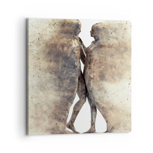 Impression sur toile - Image sur toile - Ils sont sortis de la poussière pour aimer - 70x70 cm