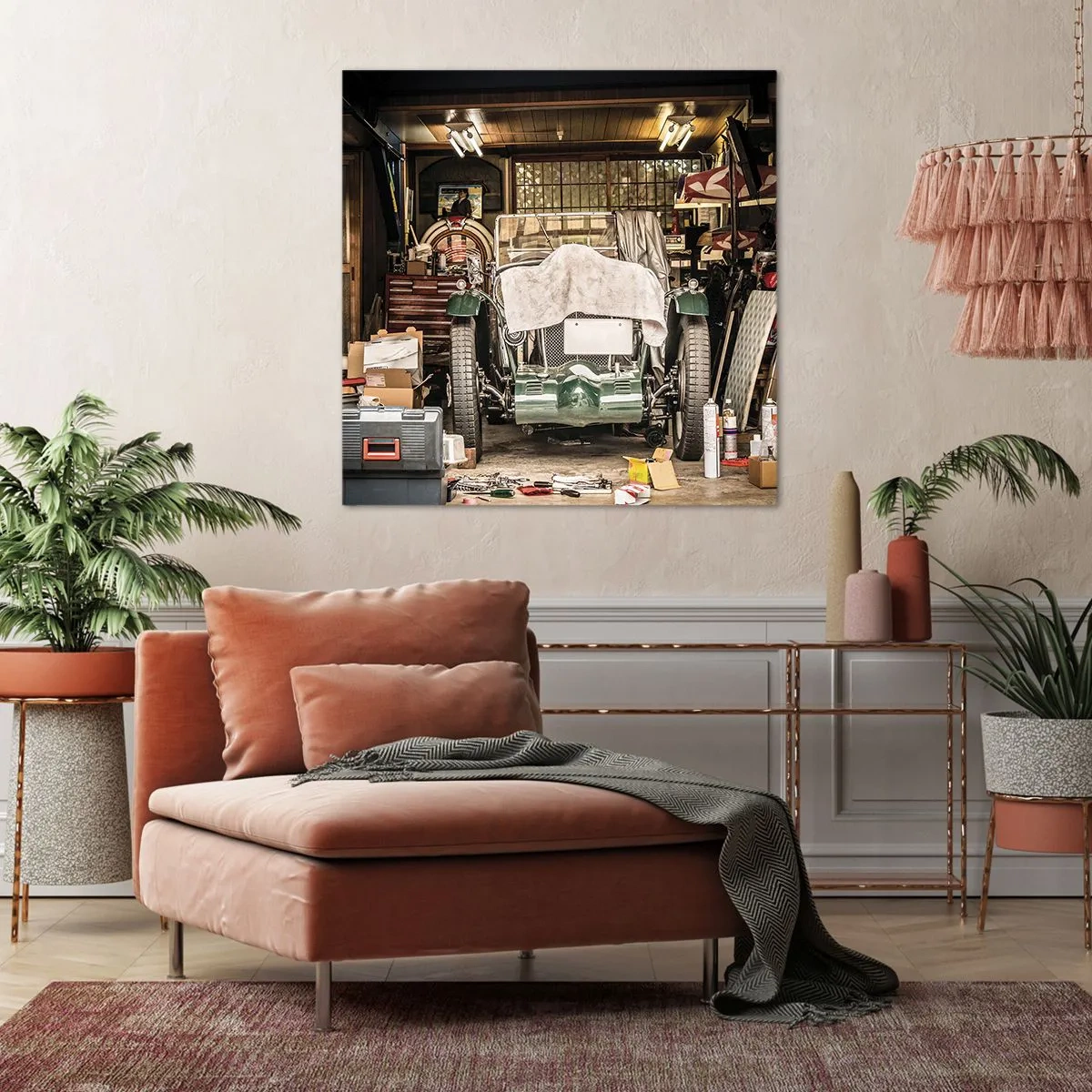 Impression sur toile - Image sur toile - Retour vers le passé - 30x30 cm