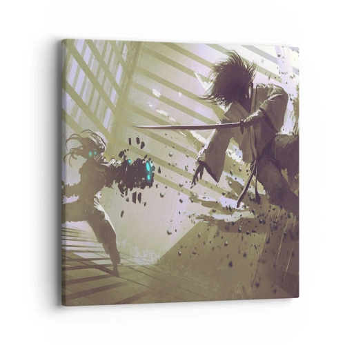 Impression sur toile - Image sur toile - Et tu peux être un samouraï - 40x40 cm