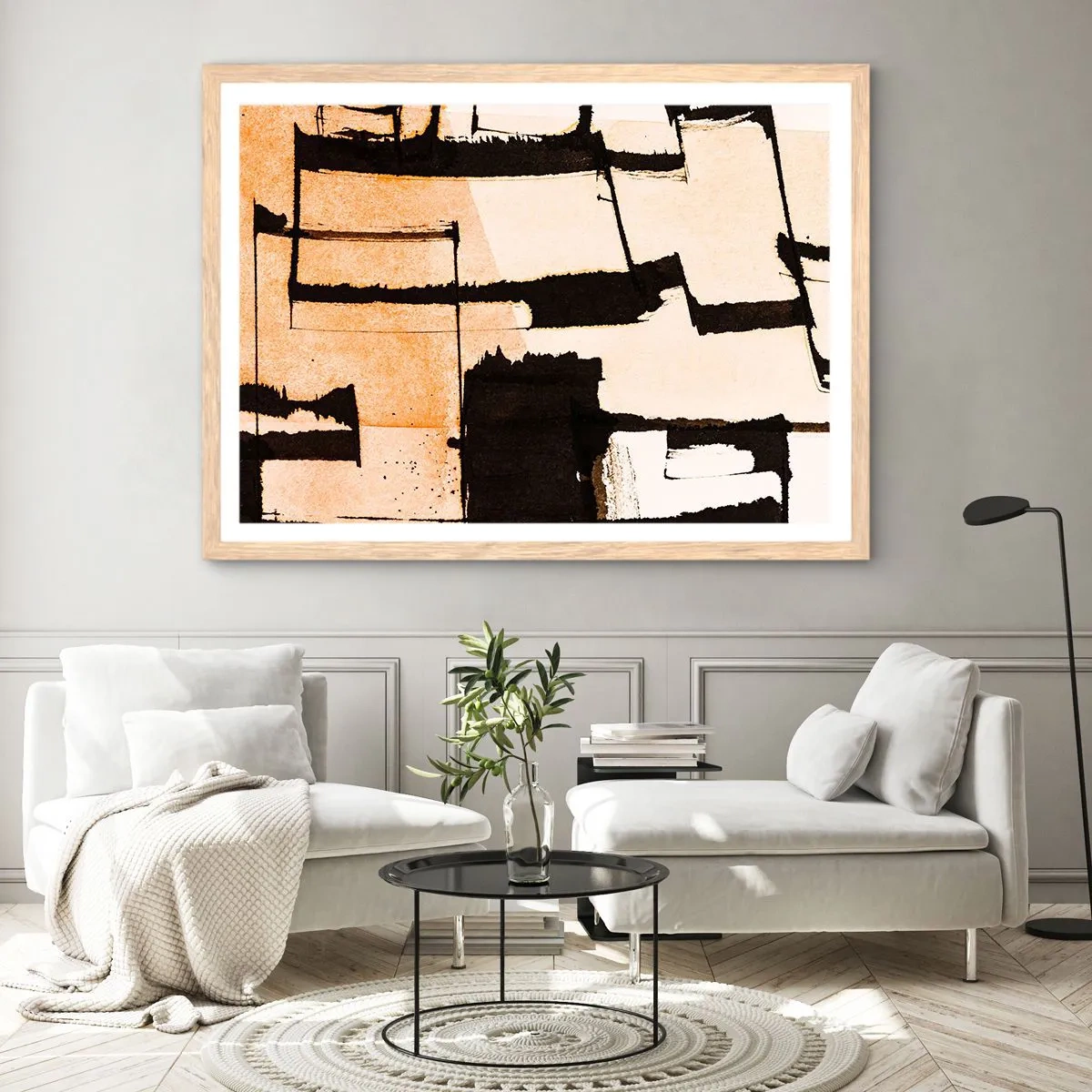 Affiche dans un chêne clair - Poster - De l’ordre malgré tout - 70x50 cm