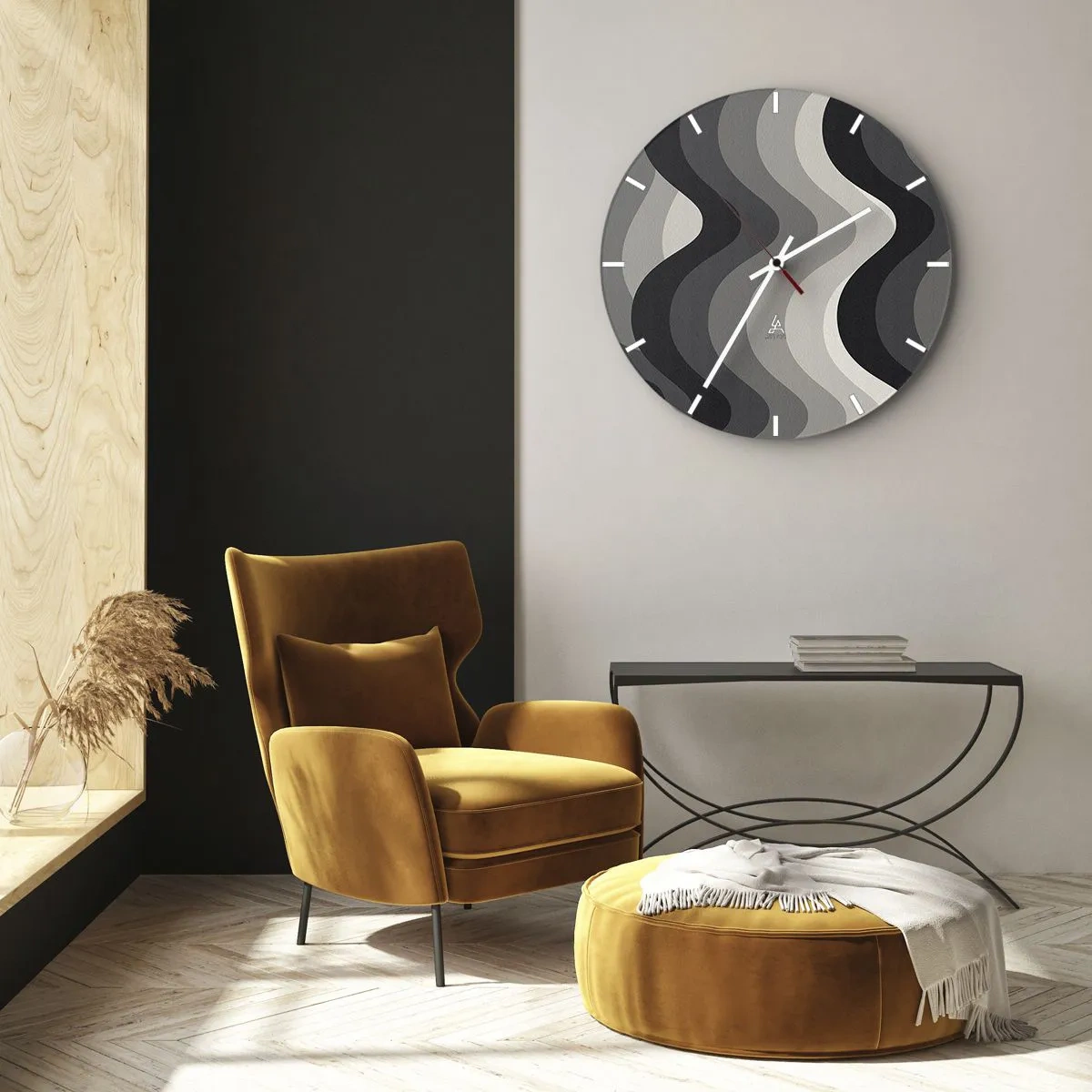 Horloge murale - Pendule murale - Vague après vague - 40x40 cm