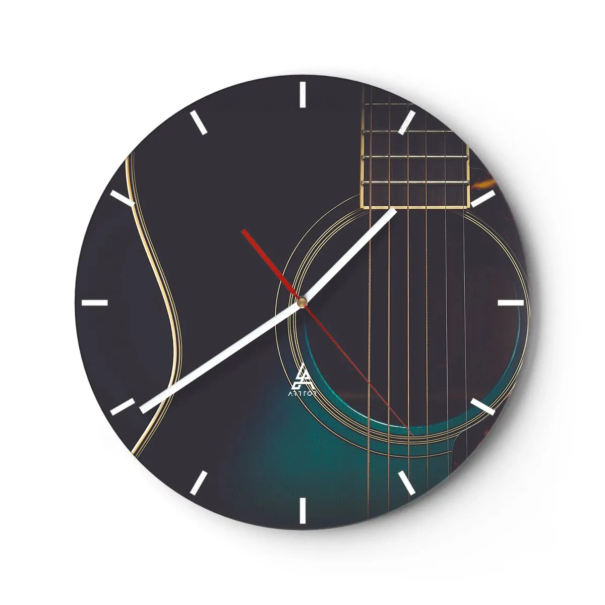Horloge murale - Pendule murale - Le calme avant la tempête - 40x40 cm