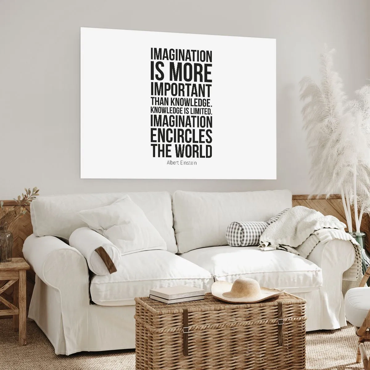 Affiche - Poster - Einstein sur le pouvoir de l'imagination - 70x50 cm