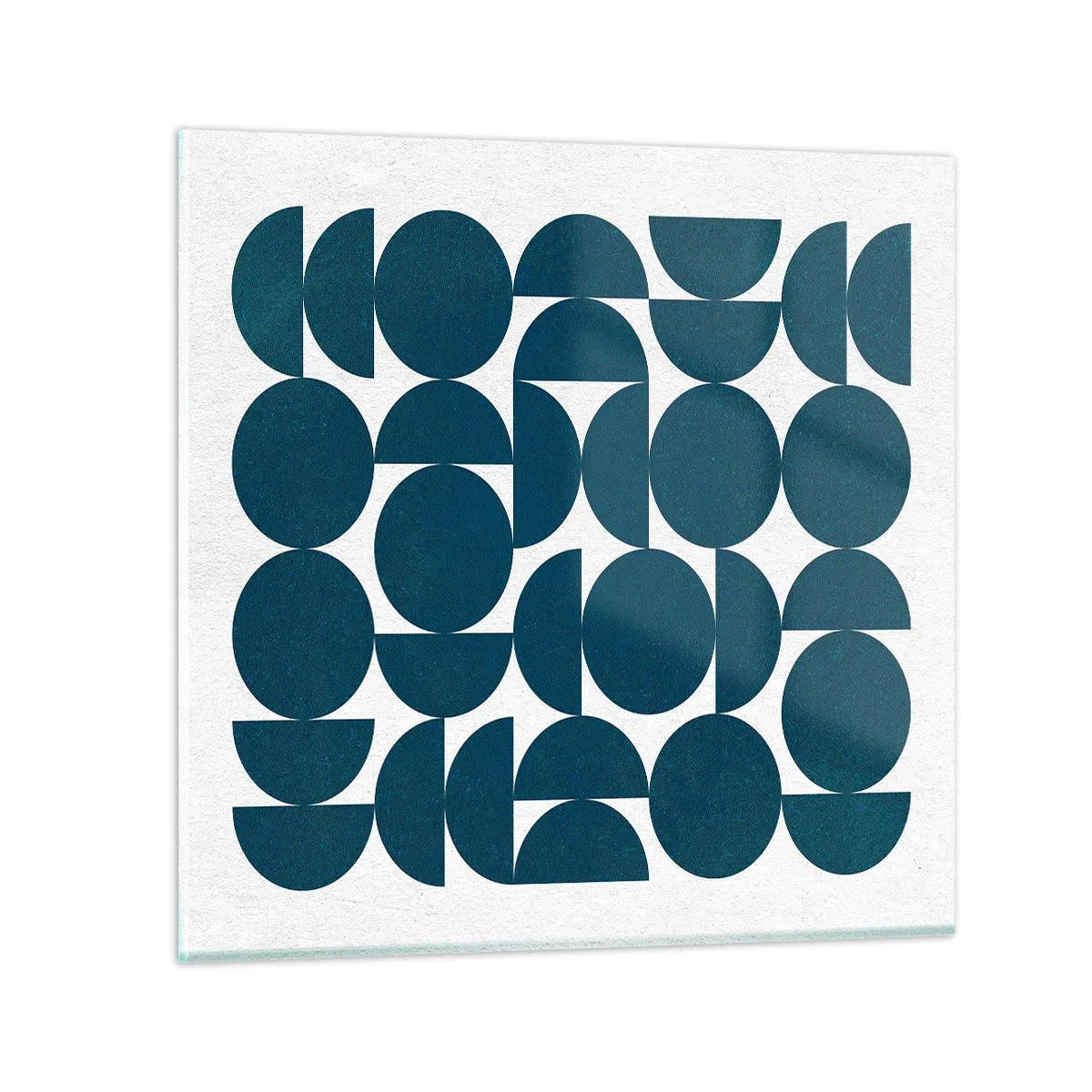 Impression sur verre - Image sur verre - Cercles et demi-cercles - 40x40 cm