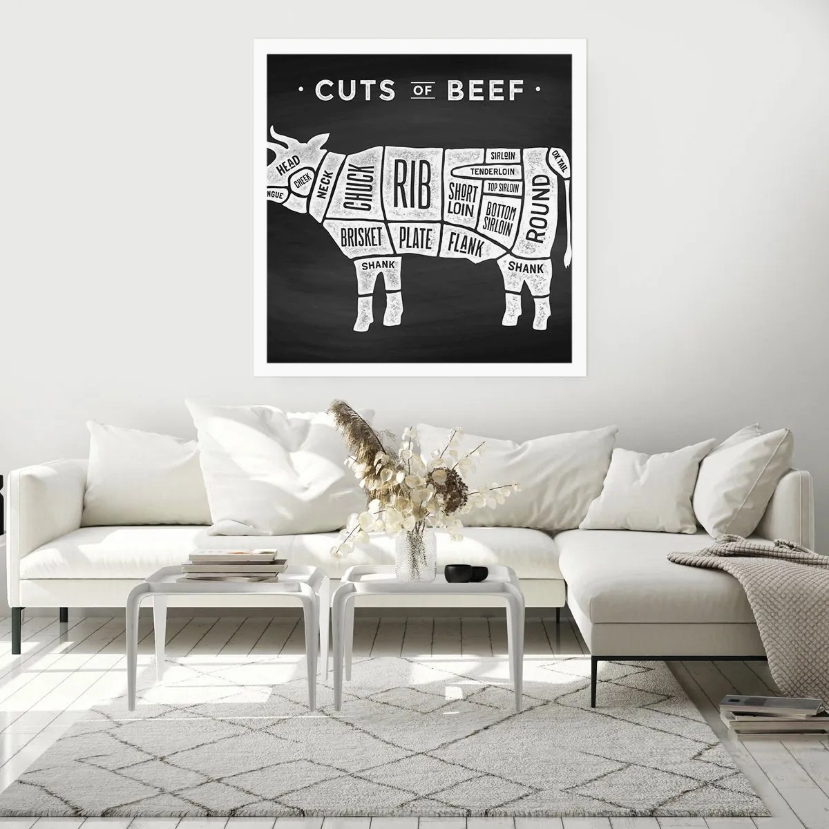 Affiche - Poster - L'art de la découpe - 30x30 cm