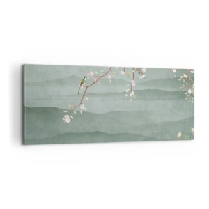 Impression sur toile - Image sur toile - Printemps oh c'est toi - 100x40 cm