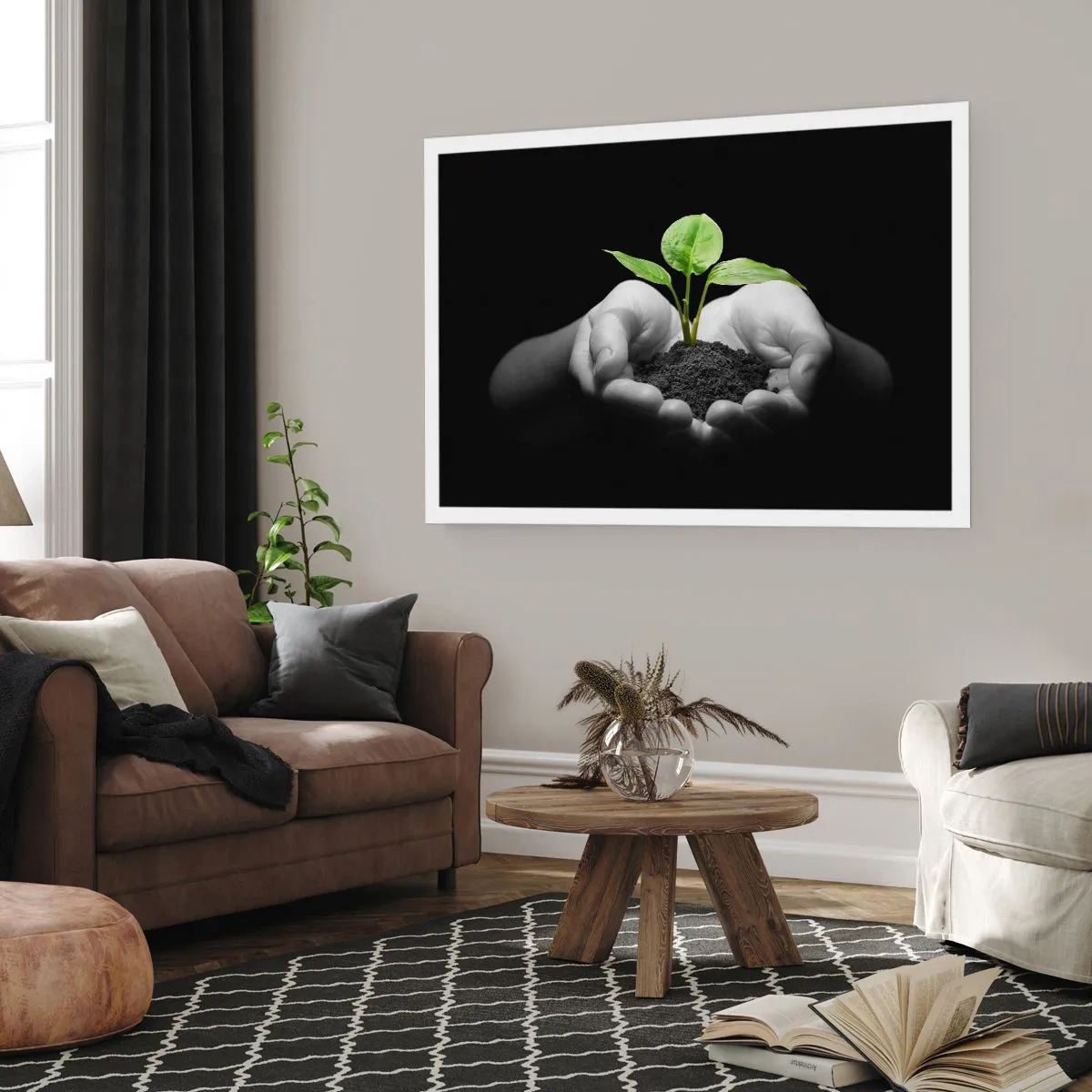 Affiche - Poster - J'aime la nature, je la protège - 40x30 cm