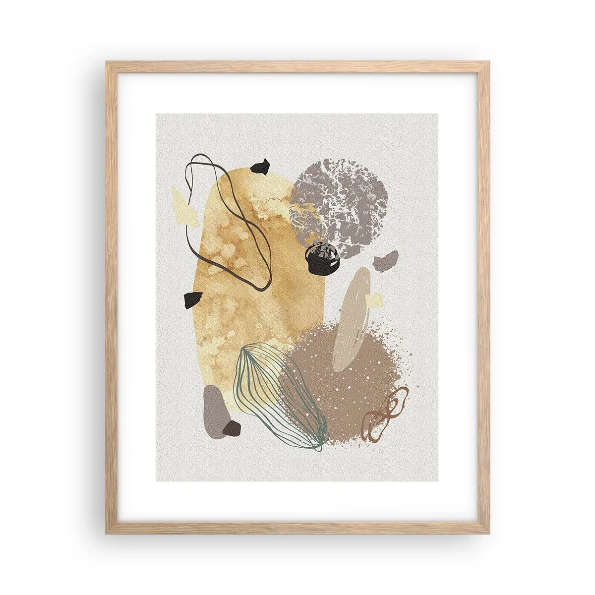 Affiche dans un chêne clair - Poster - Plumcologie appliquée - 40x50 cm