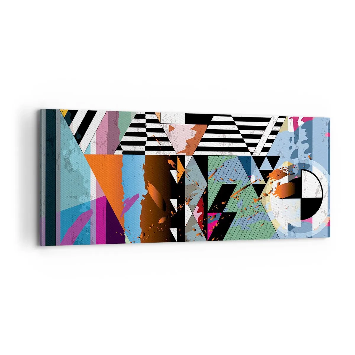 Impression sur toile - Image sur toile - Géométrique et organique - 100x40 cm