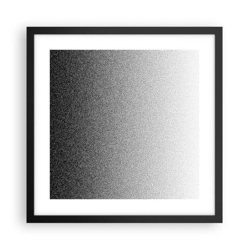 Affiche dans un cadre noir - Poster - Du coté de la lumière - 40x40 cm