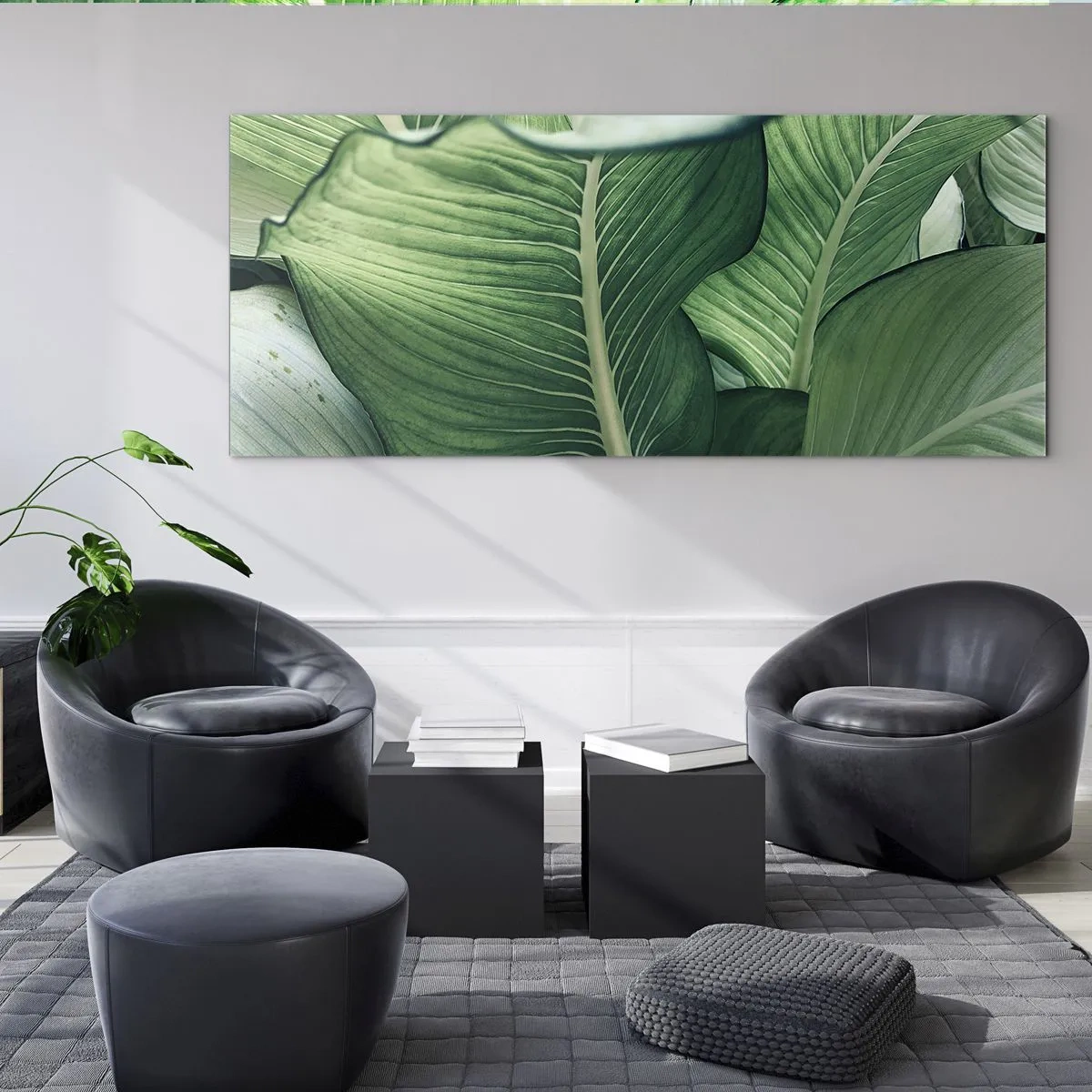 Impression sur verre - Image sur verre - Une vie intensément verte - 100x40 cm