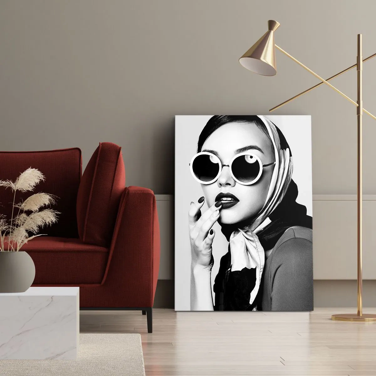 Impression sur toile - Image sur toile - Salutations des années 60 - 45x80 cm