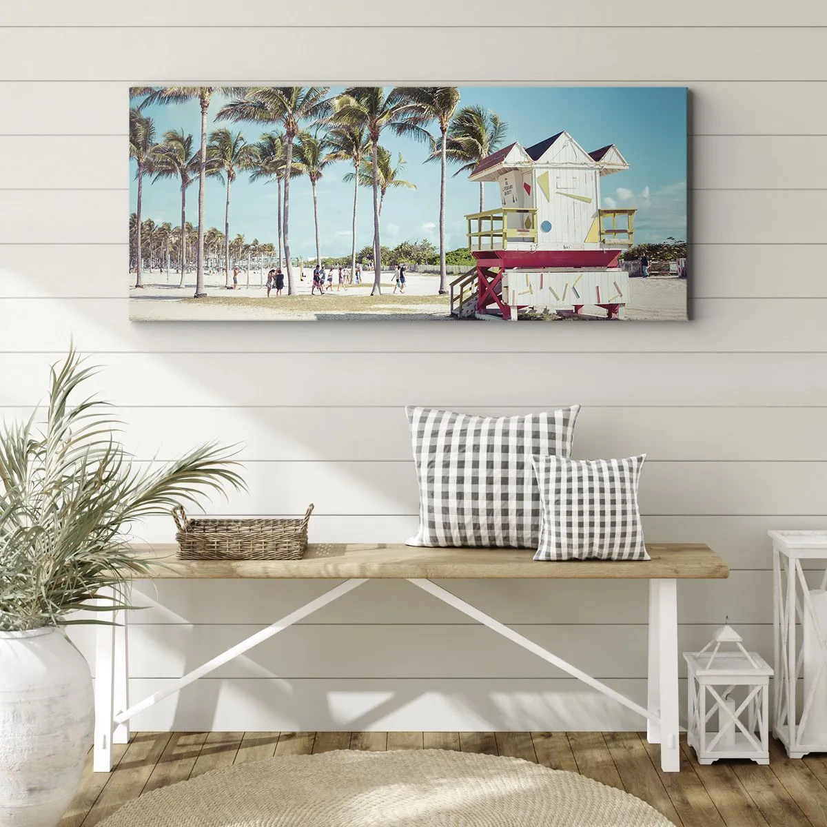 Impression sur toile - Image sur toile - Une belle journée devant toi - 90x30 cm