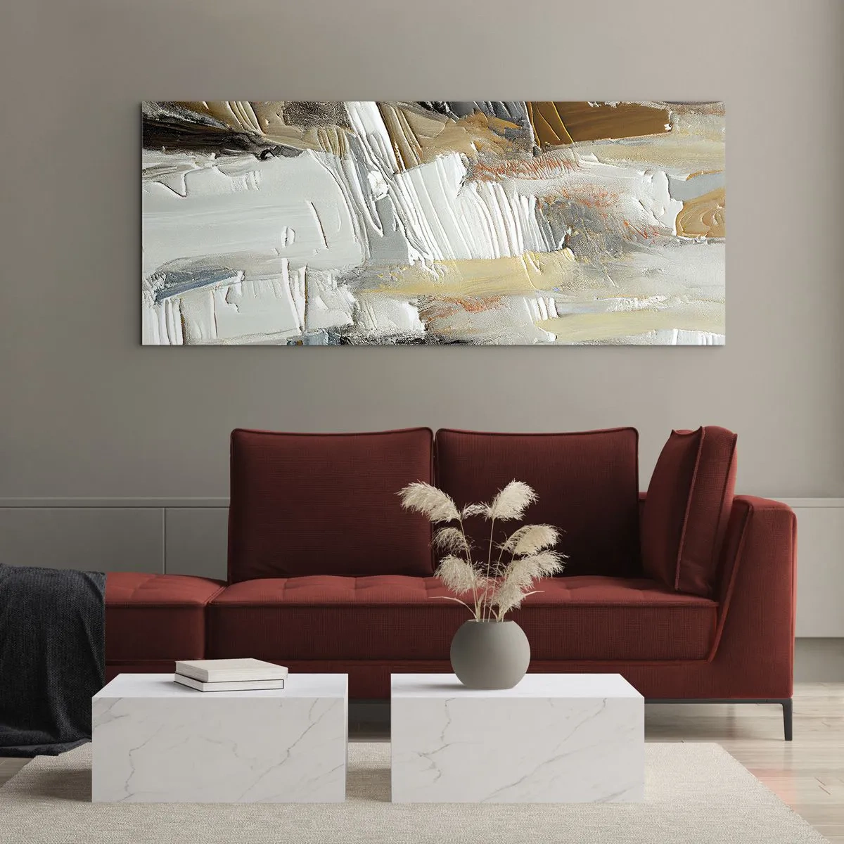 Impression sur verre - Image sur verre - Couches colorées - 100x40 cm