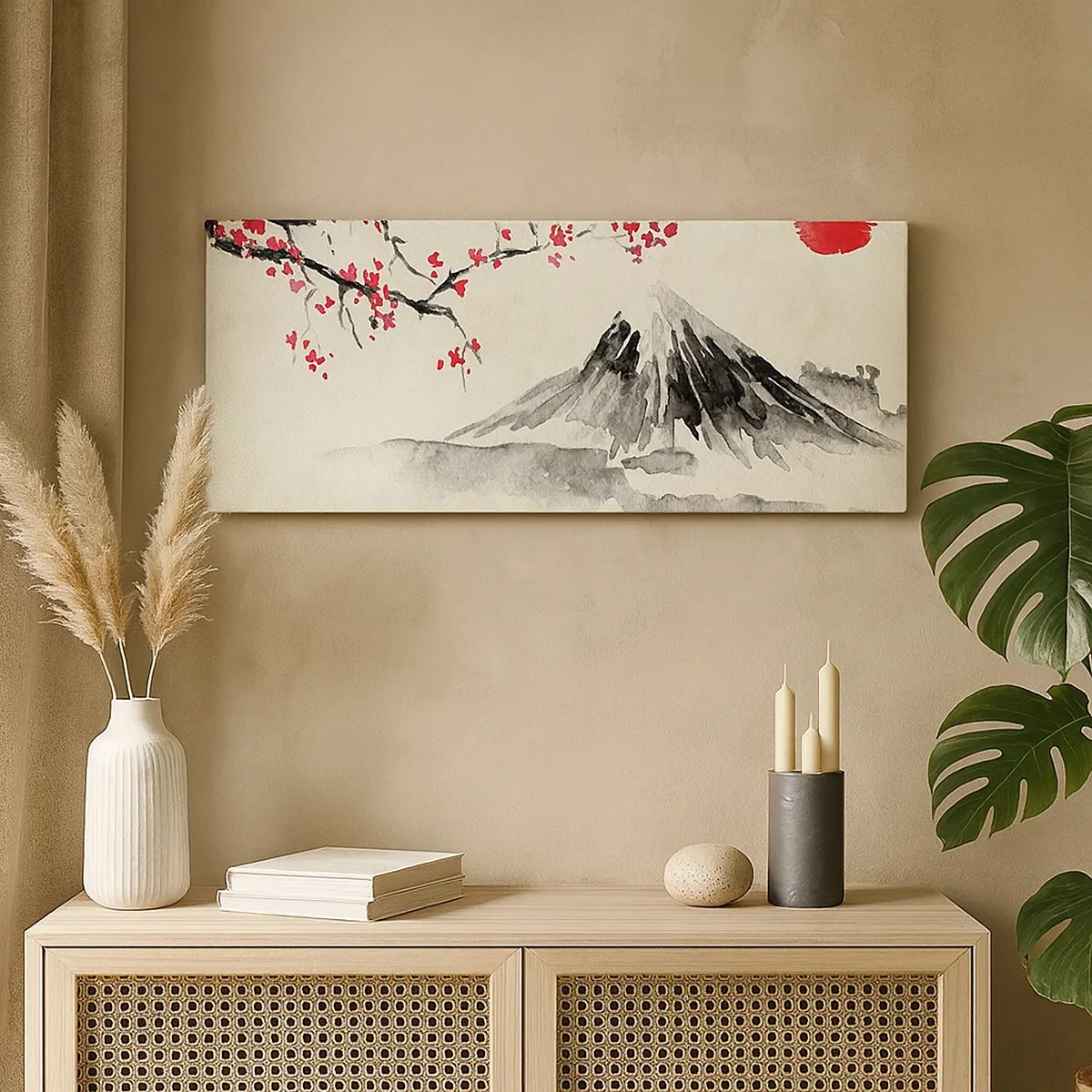 Impression sur toile - Image sur toile - Tomber amoureux du Japon - 30x30 cm