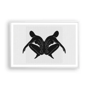 Affiche dans un cadre blanc - Poster - Une âme commune - 91x61 cm