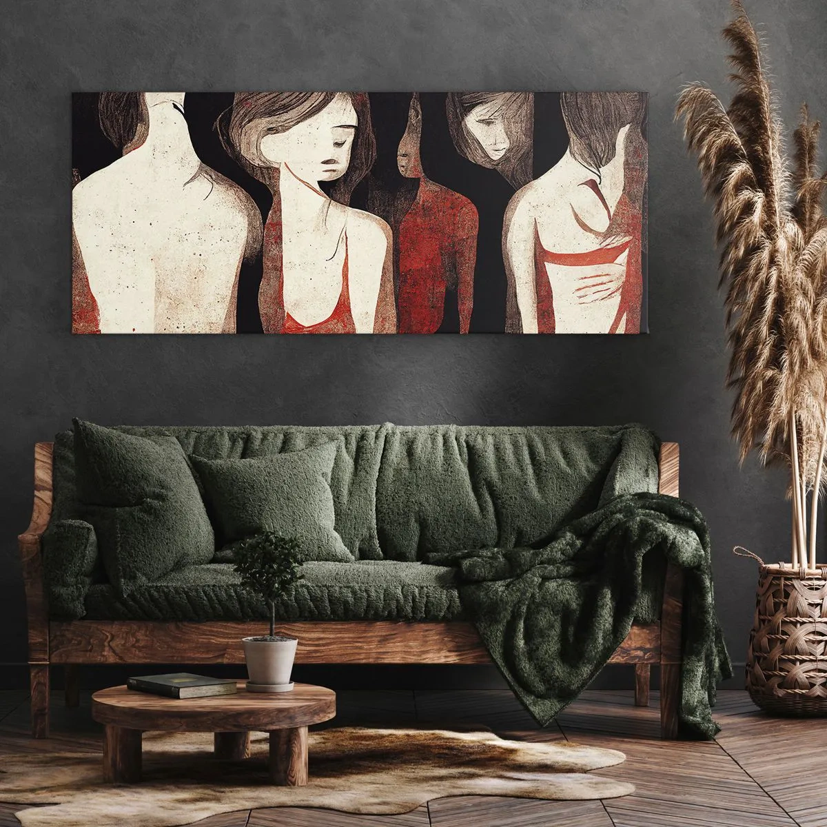 Impression sur toile - Image sur toile - Madones des ténèbres - 100x40 cm