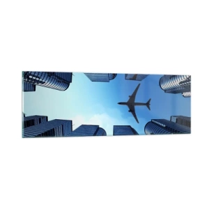 Impression sur verre - Image sur verre - La vue depuis le ravin de verre - 90x30 cm